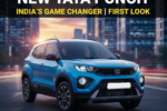 A bold, high-contrast thumbnail featuring the new Tata Punch in a vibrant color, parked against a modern urban backdrop with dramatic lighting to highlight its rugged design and compact SUV stance.