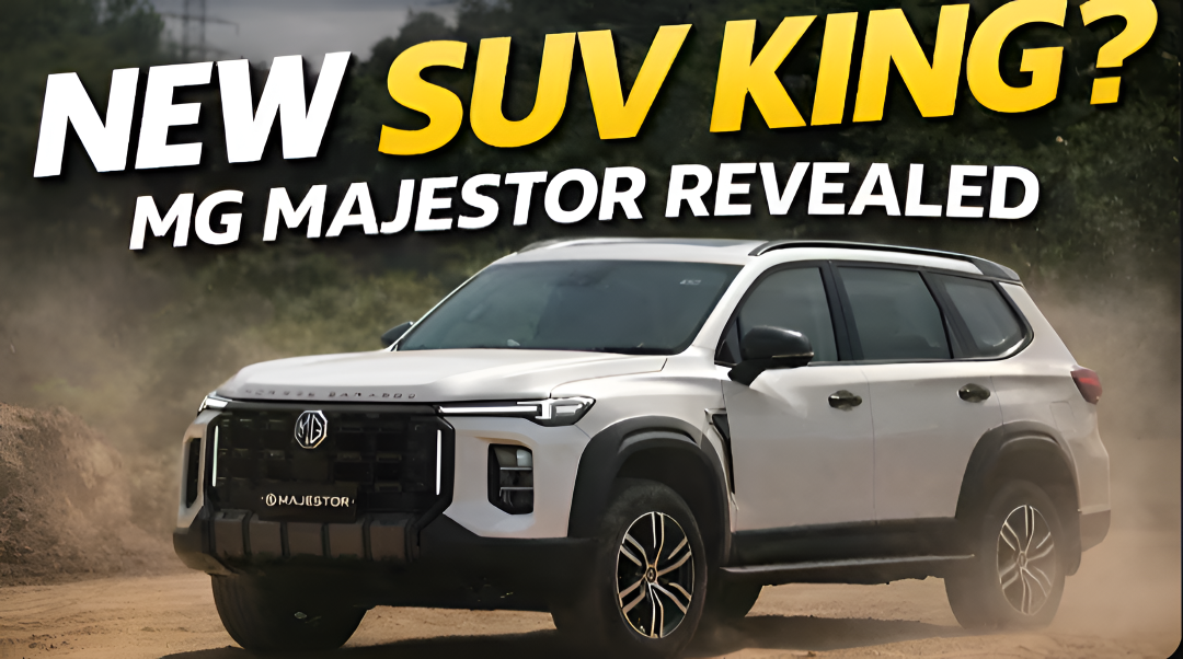 MG Majestor 2026 full-size SUV front view with bold grille, LED headlamps and muscular design showcasing 4x4 capability