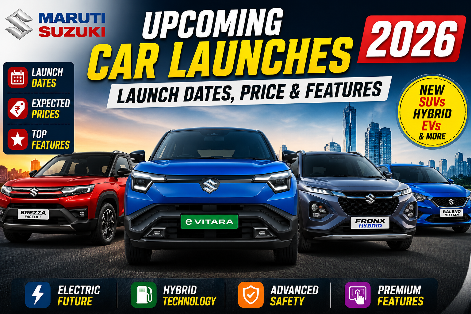 maruti suzuki upcoming car launches